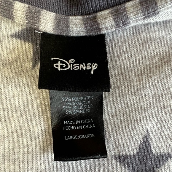 Disney Long sleeve Lounge Knit Top Gray Size Large - Picture 4 of 4
